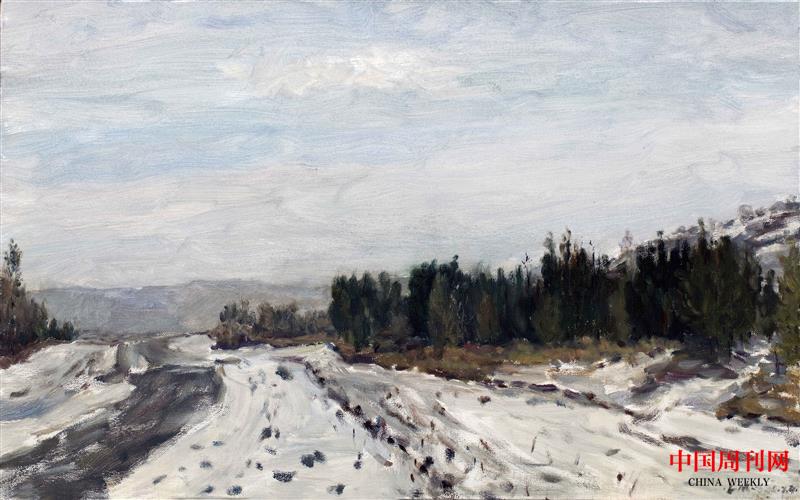 雪霽 60×80cm 2018 布面油畫(huà).jpg