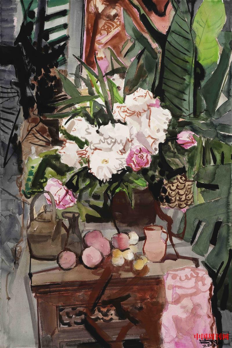 靜物-《唯有牡丹真國(guó)色》尺寸150x105cm 2024年.jpg